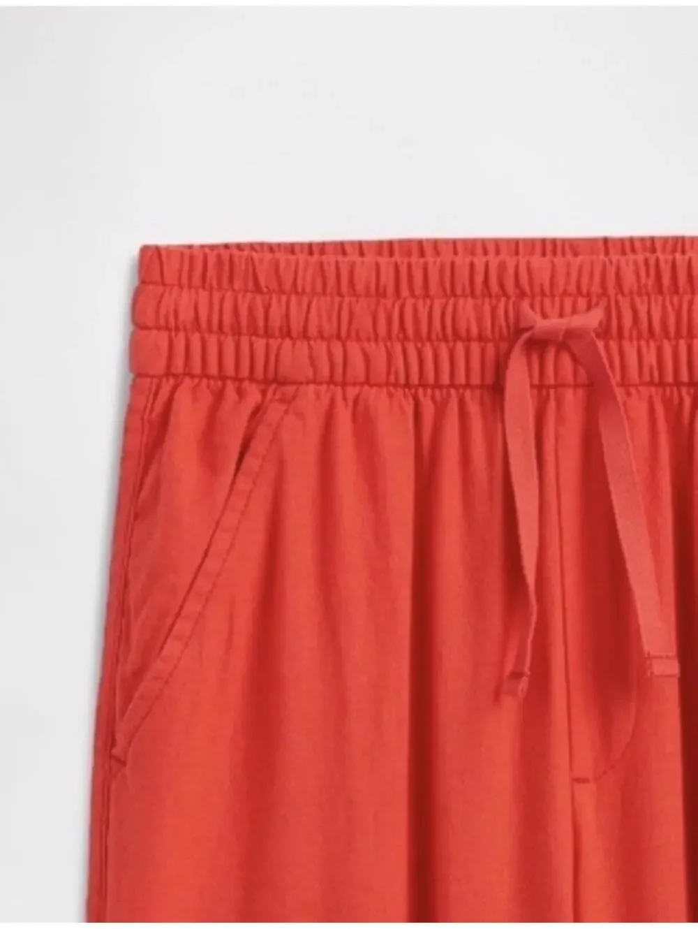(RC) GAP Kids Pull-On Linen Blend Pants Poster Red XXL 14-16 NWOT Spring Summer